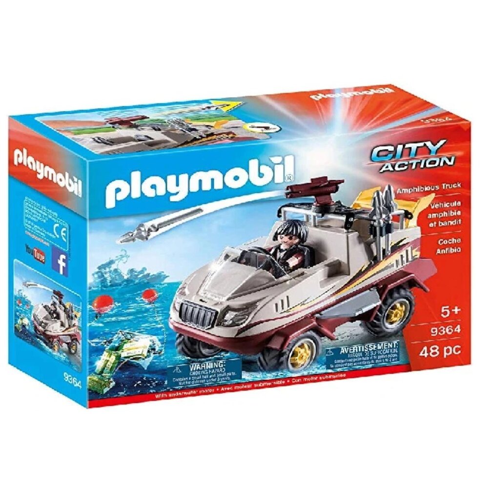 Playmobil City Action Tactical Unit Police Amphibious Truck #9364 New in Box
